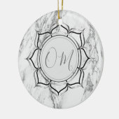 Klassieke Elegant Marble OM Keramisch Ornament (Links)