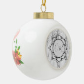 Klassieke Elegant Marble OM Keramische Bal Ornament (Links)