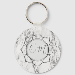 Klassieke Elegant Marble OM Sleutelhanger