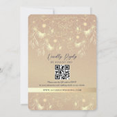 Klassieke Elegant Navy Blue Wedding Kaart (Achterkant)