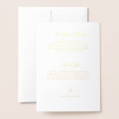 Klassieke Elegant Real Folie Wedding Program Bookl Kaarten (Met envelop)