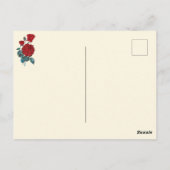 Klassieke Elegant  Red Roses Moederdag Briefkaart (Achterkant)
