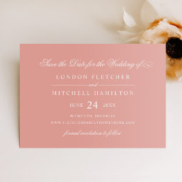 Klassieke Elegant Roos Gold Wedding Save The Date