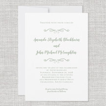 Klassieke Elegant Sage Green Timeless Formal Weddi