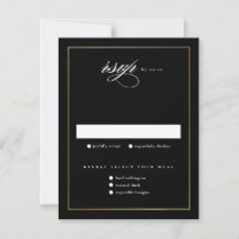 Klassieke Elegant Script Gold Wedding