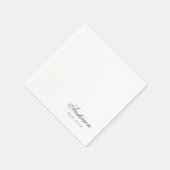 Klassieke Elegant script persoonlijke naam huwelij Servet (Hoek)