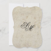 Klassieke Elegant Script Plechtige bruiloft Kaart (Achterkant)