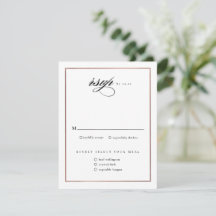 Klassieke Elegant Script Roos Gold Wedding