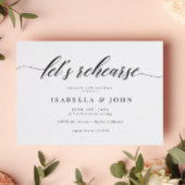 Klassieke Elegant Script Wedding Rehearsal Dinner Kaart