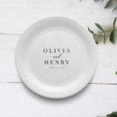 Klassieke Elegant Script Wedding Rehearsal Dinner Papieren Bordje