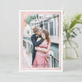 Klassieke Elegant Sophisticated Photo Couple Weddi (Staand voorkant)