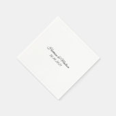 klassieke elegant text Wedding party van het douan Servet (Hoek)