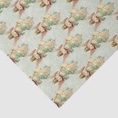 Klassieke Elegant Victoriaans Vintage Kerstangels Tissuepapier (Detail)