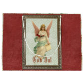 Klassieke Elegant Victoriaans Vintage kerstengel Large Cadeautasje (Achterkant)