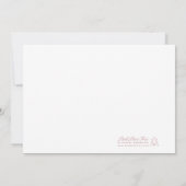 Klassieke Elegant White Simple Wedding Invite Kaart (Achterkant)