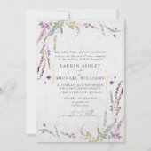 Klassieke Elegant Wilde Waterverf Formele Kaart (Voorkant)