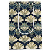 Klassieke elegante 1920s geïnspireerde Art Deco Fa Medium Cadeauzakje (Achterkant)