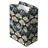 Klassieke elegante 1920s geïnspireerde Art Deco Fa Medium Cadeauzakje (Achterkant Gekanteld)