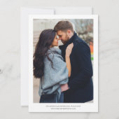 Klassieke Elegante 2 Foto Bruiloft Save the Date (Achterkant)