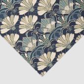 Klassieke Elegante Art Deco Fan Patroon Tissuepapier (Detail)