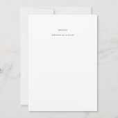 Klassieke elegante BAPTISM nodigt witte rozen goud (Achterkant)