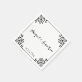 Klassieke Elegante  Barok Framed Wedding Servet (Hoek)