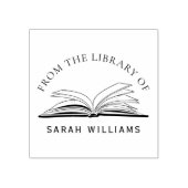 Klassieke elegante bibliotheek boekt aangepaste na rubberstempel (Afrduk)