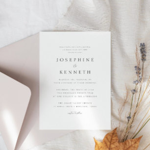 Klassieke Elegante Bijbelvers Christelijke bruilof Kaart