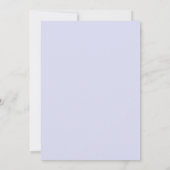 Klassieke Elegante Blauwe Gestreepte Trouw Kaart (Achterkant)