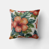 Klassieke Elegante Bloemenkussen Kussen (Achterkant)