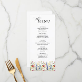 Klassieke Elegante Bloementuin Bloom Wedding Menu