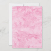 Klassieke Elegante Bloesem Roze Huwelijk Kaart (Achterkant)