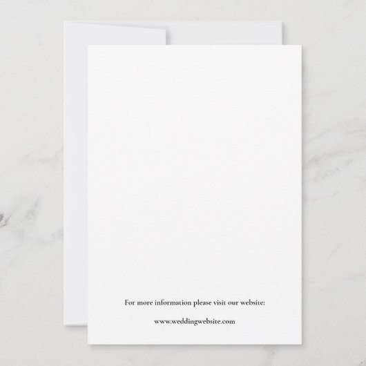 Klassieke elegante bold Script Photo Collage Save The Date (Achterkant)