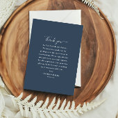 Klassieke Elegante Boog Foto Huwelijk Dank u kaart