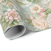 Klassieke Elegante Bruidsdouche Cadeaupapier (Rol Hoek)