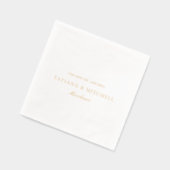 Klassieke elegante bruiloft folie servetten (Links)