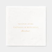 Klassieke elegante bruiloft folie servetten (Voorkant)