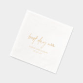 Klassieke elegante bruiloft folie servetten (Links)