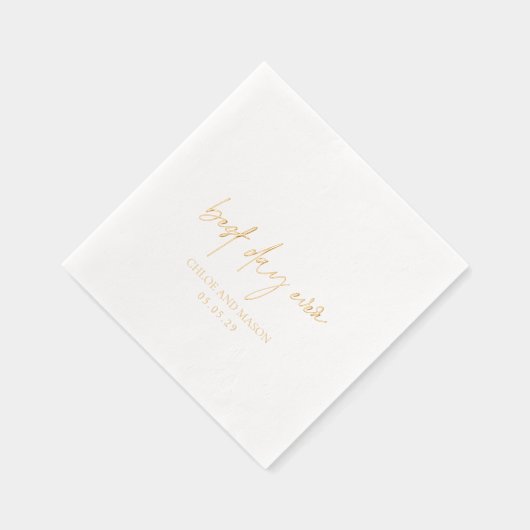 Klassieke elegante bruiloft folie servetten (Rechts)