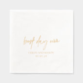 Klassieke elegante bruiloft folie servetten (Voorkant)