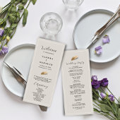 Klassieke & Elegante Bruiloft Programmakaart