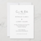 Klassieke Elegante Bruiloft Save The Date (Voorkant)
