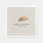 Klassieke & Elegante Bruiloft Servet (Voorkant)