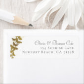 Klassieke elegante Butterflies Weduwadres Etiket (Insitu)