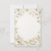 Klassieke Elegante Doop Gouden Kruis Doop Kaart (Achterkant)