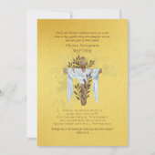 Klassieke Elegante DOOP Uitnodiging Goud (Voorkant)