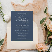Klassieke Elegante Eenvoudige Formele Trouwuitnodi Kaart