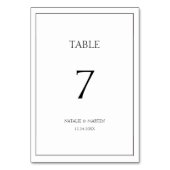 Klassieke Elegante Eenvoudige Moderne Minimalist Kaart (Voorkant)