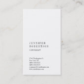 Klassieke elegante, eenvoudige professionele keuze visitekaartje (Voorkant)