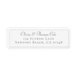 Klassieke elegante Faux met inscriptie minimumetik Etiket
